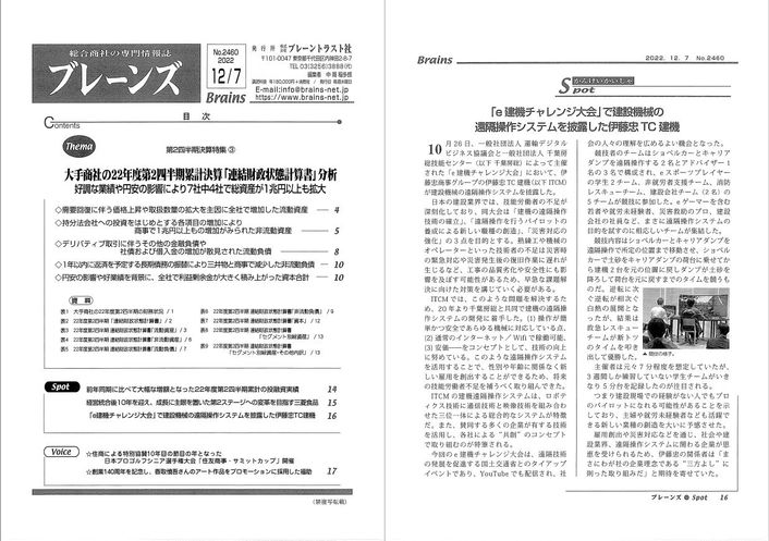 ブレーンズ 2022年12月7日